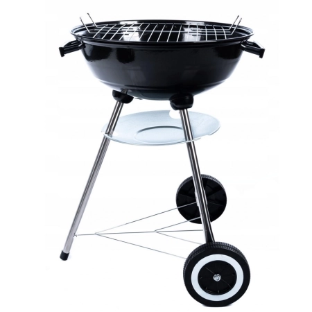 Duży GRILL węglowy kulisty z pokrywą kółka MG Home